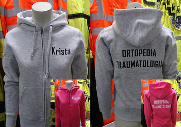 Hupparit painatuksella ortopedian ja traumatologian osastolle
