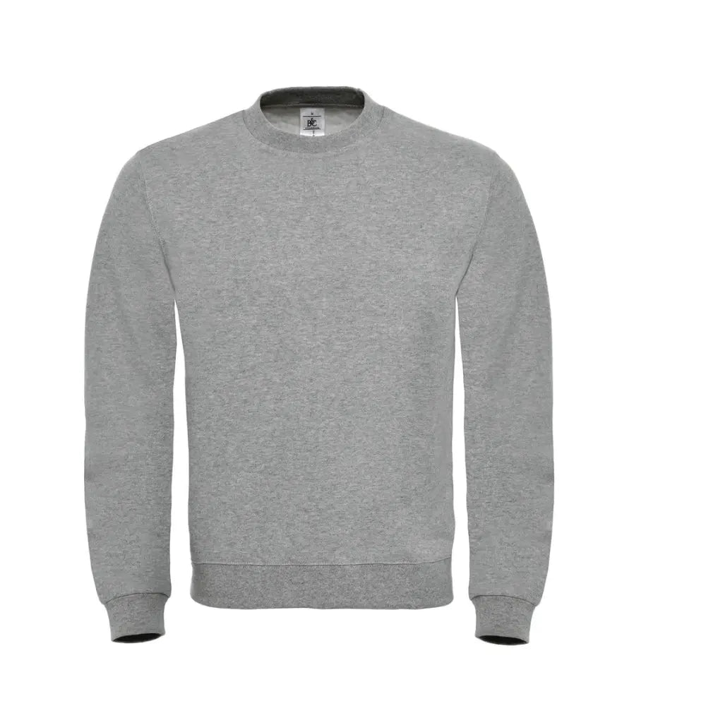 B&C ID.002 Cotton Rich College - Harmaa (Heather Grey) / 5XL - Yritystekstiilit
