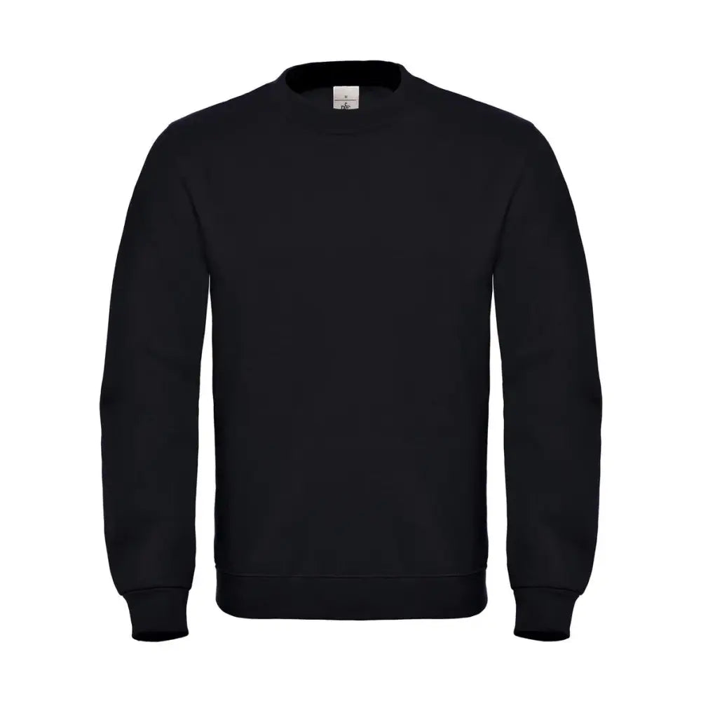 B&C ID.002 Cotton Rich College - Musta / 5XL - Yritystekstiilit