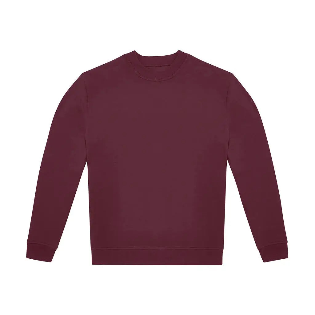 B&C ID.222 Crew College - Punainen (Burgundy) / XS - Yritystekstiilit