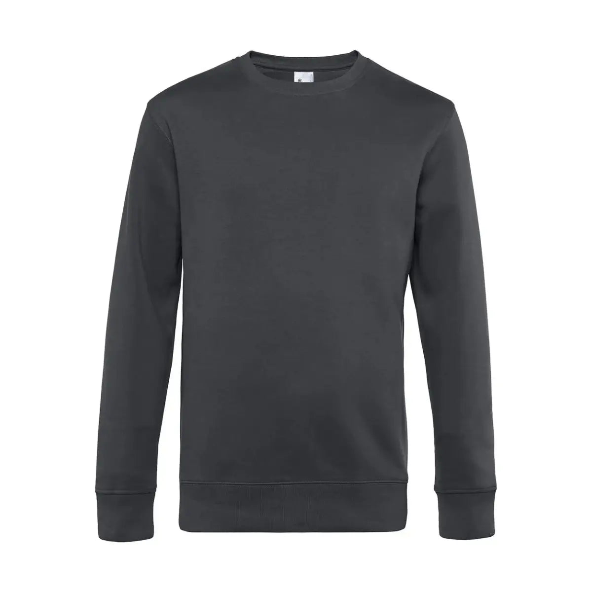 B&C KING Crew Neck_° Collegepusero - Harmaa (Asphalt) / XS - Yritystekstiilit