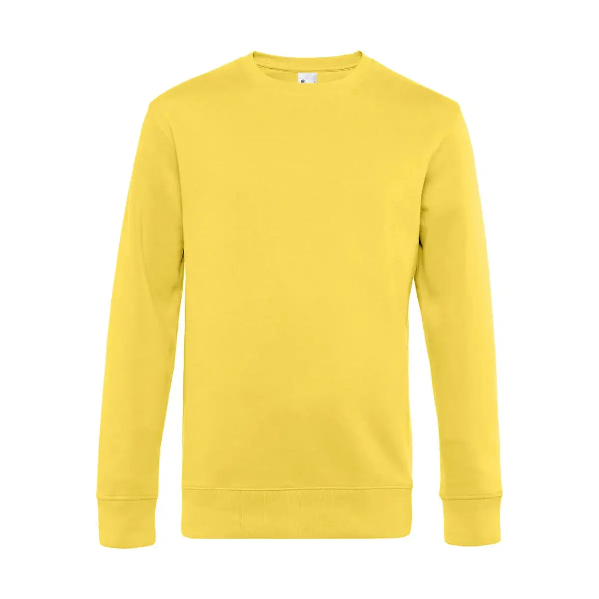 B&C KING Crew Neck_° Collegepusero - Keltainen (Yellow Fizz) / XS - Yritystekstiilit