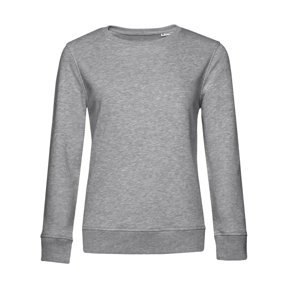 B&C Organic Inspire Crew Neck _° Naisten Collegepaita - Harmaa (Heather Grey) / XS - Yritystekstiilit