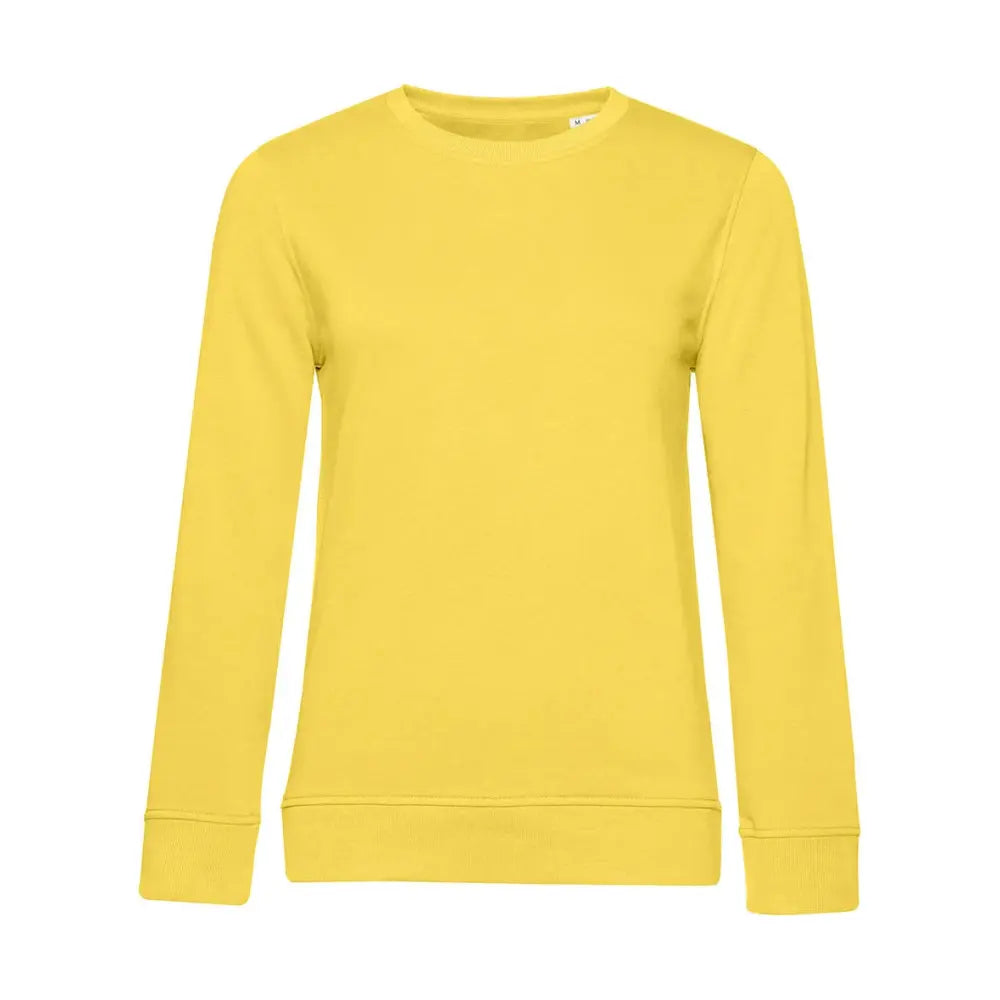 B&C Organic Inspire Crew Neck _° Naisten Collegepaita - Keltainen (Yellow Fizz) / XS - Yritystekstiilit