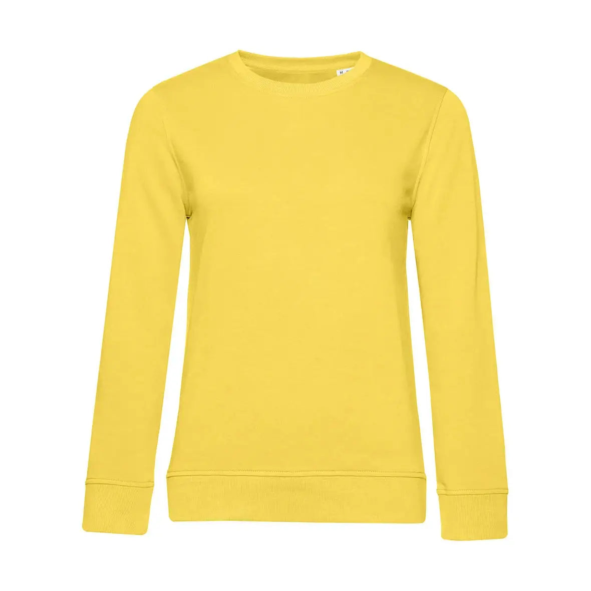 B&C Organic Inspire Crew Neck _° Naisten Collegepaita - Keltainen (Yellow Fizz) / XS - Yritystekstiilit