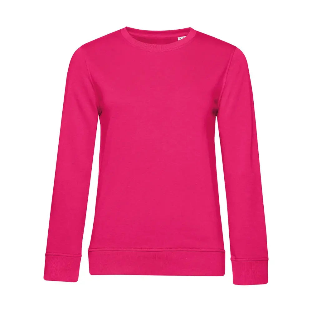 B&C Organic Inspire Crew Neck _° Naisten Collegepaita - Punainen (Magenta Pink) / XS - Yritystekstiilit