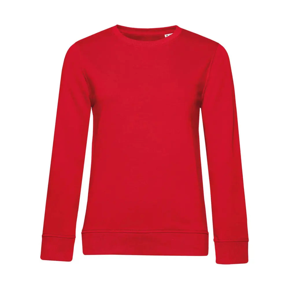 B&C Organic Inspire Crew Neck _° Naisten Collegepaita - Punainen / XS - Yritystekstiilit