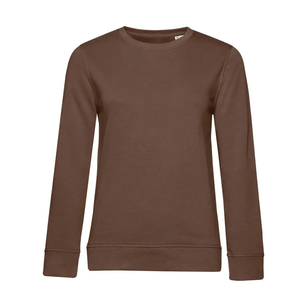 B&C Organic Inspire Crew Neck _° Naisten Collegepaita - Ruskea (Mocha) / XS - Yritystekstiilit
