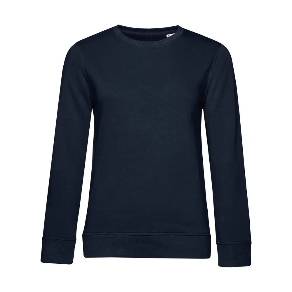 B&C Organic Inspire Crew Neck _° Naisten Collegepaita - Sininen (Navy Blue) / XS - Yritystekstiilit
