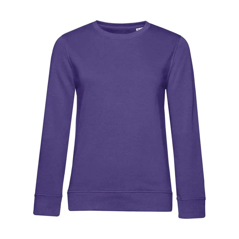 B&C Organic Inspire Crew Neck _° Naisten Collegepaita - Violetti (Radiant Purple) / XS - Yritystekstiilit
