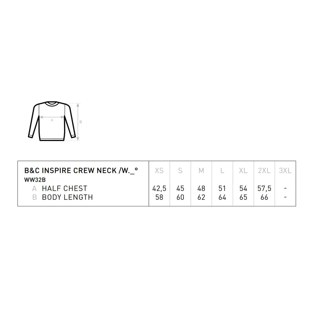 B&C Organic Inspire Crew Neck _° Naisten Collegepaita - Yritystekstiilit