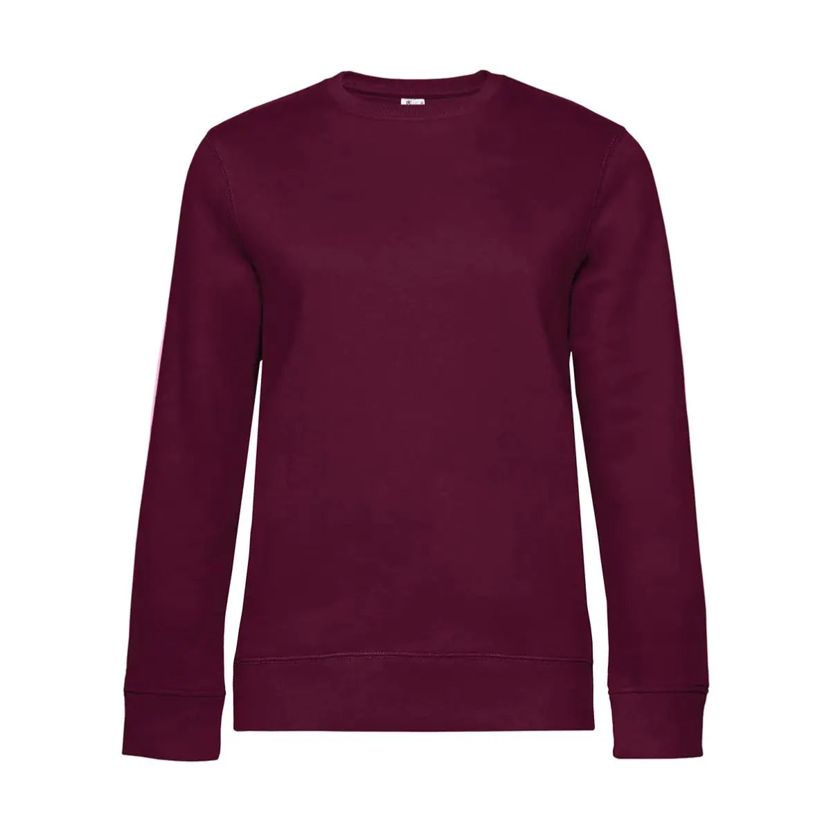 B&C QUEEN Crew Neck_° Collegepaita - Punainen (Dark Cherry) / XS - Yritystekstiilit