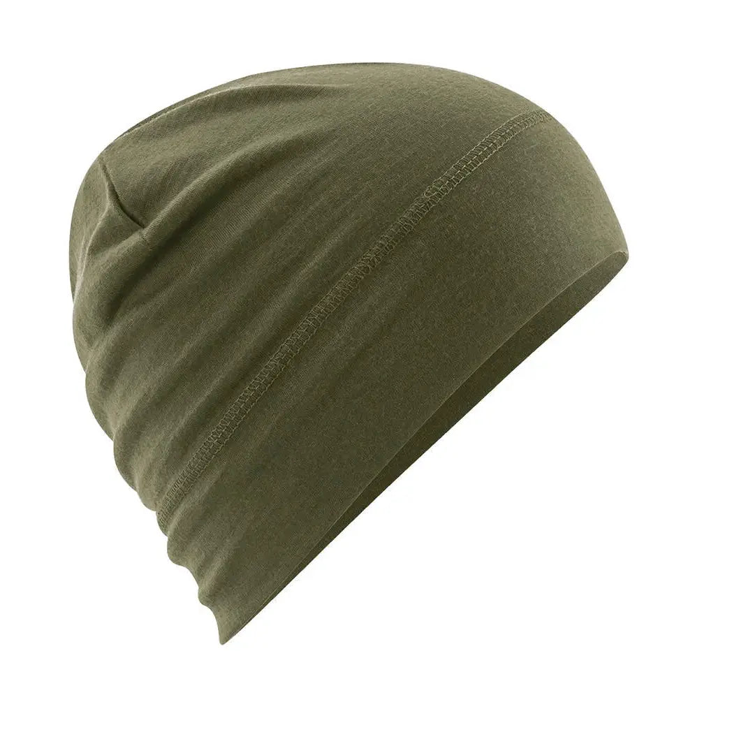 Beechfield Merinovillainen Pipo - Vihreä (Military Green) - Yritystekstiilit