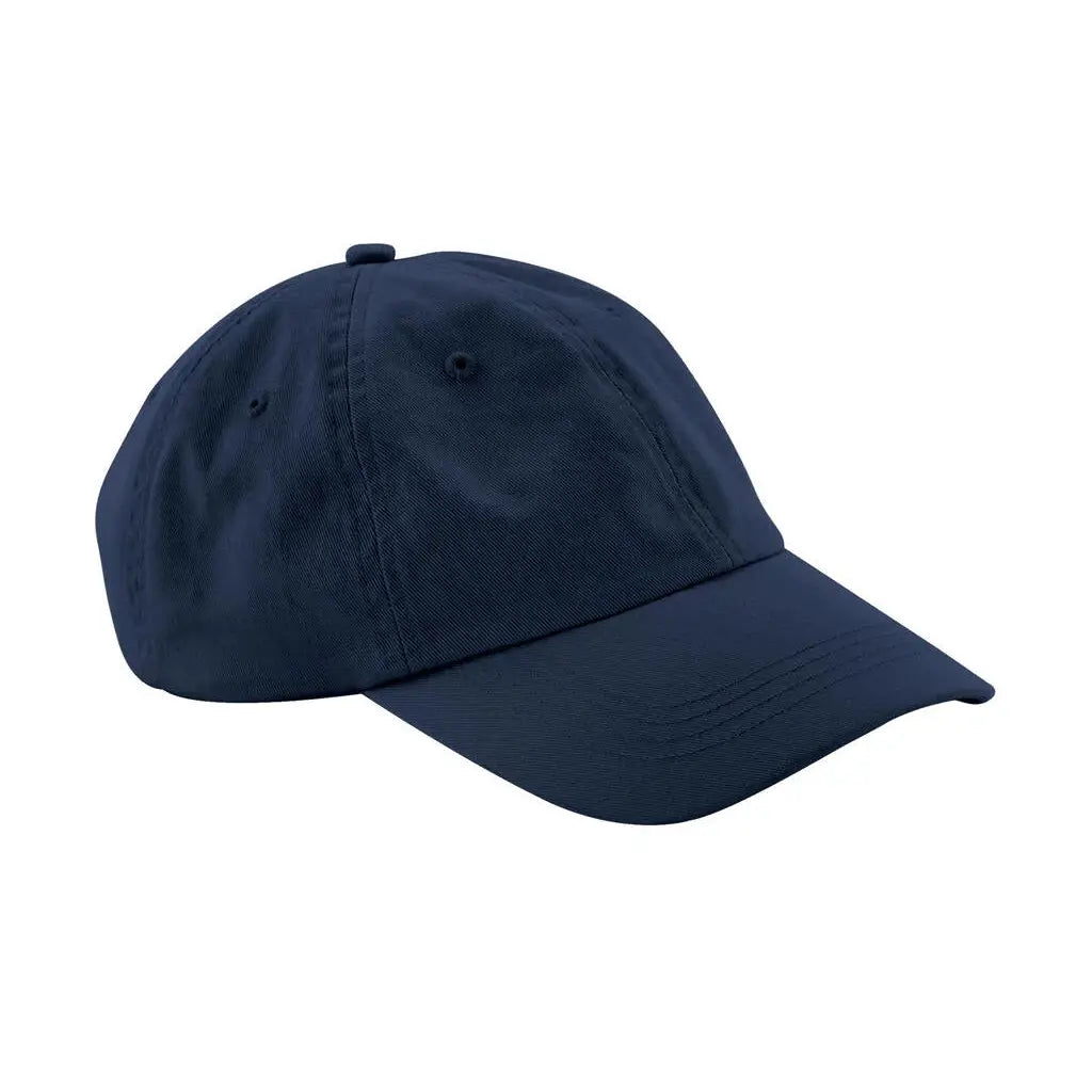 Beechfield Organic Cotton 6 Paneelinen Dad Cap B652N - Sininen (Navy) - Päähineet