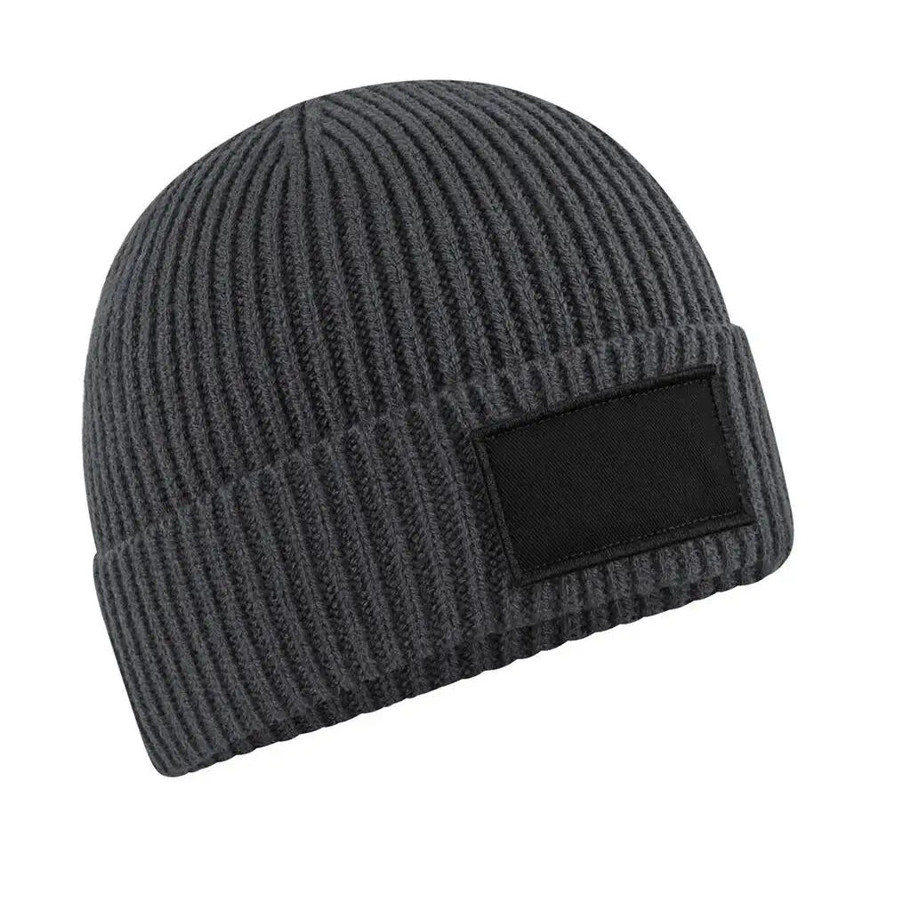 Beechfield Patch pipo kierrätetystä polyesteristä B442R - Harmaa (Graphite Grey) - Yritystekstiilit