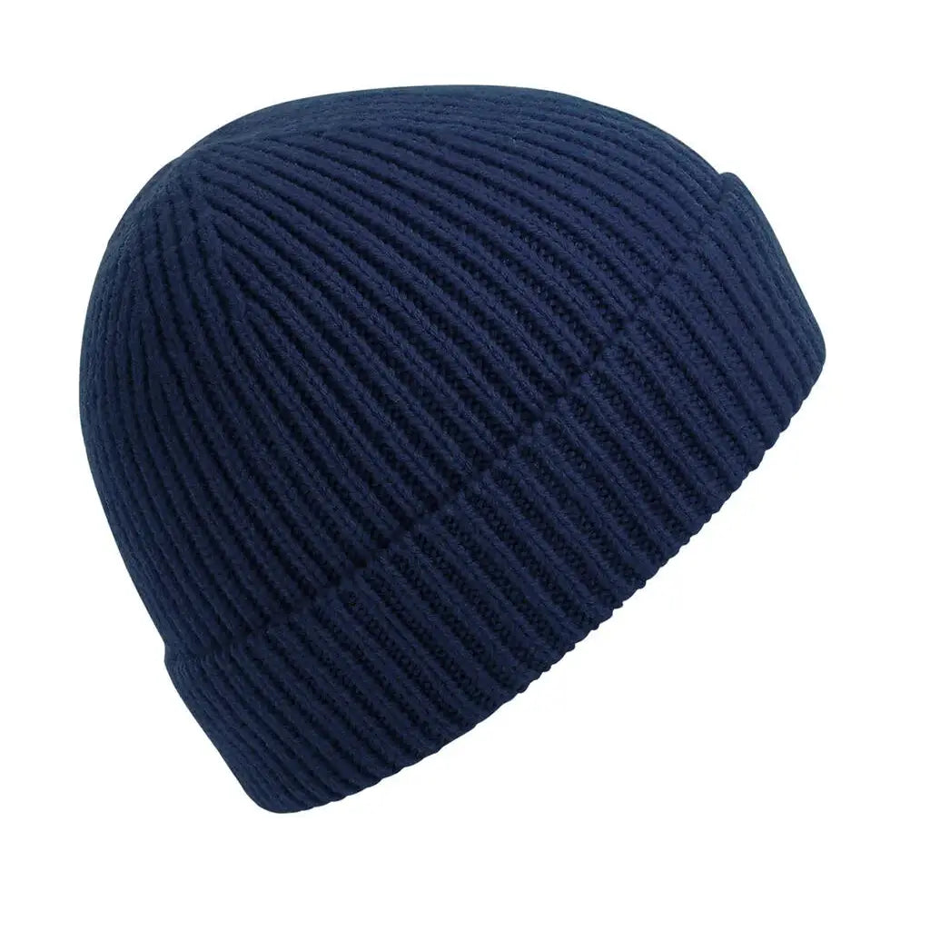 Beechfield Ribbineulottu pipo B380 - Sininen (Oxford Navy) - Yritystekstiilit
