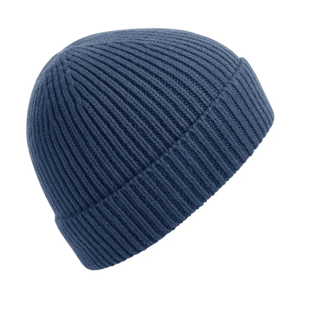 Beechfield Ribbineulottu pipo B380 - Sininen (Steel Blue) - Yritystekstiilit