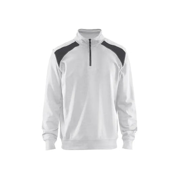 Blåkläder College lyhyt vetoketju 33531158 - Valkoinen/Tummanharmaa / XL - Blåkläder työvaatteet