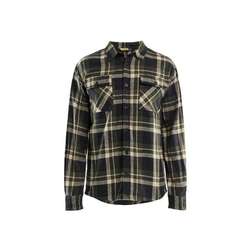 Blåkläder Flanellipaita 32881168 - Metsänvihreä/Musta / XS - Blåkläder työvaatteet