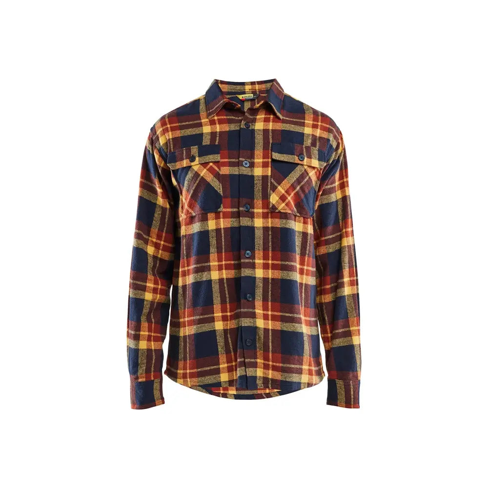 Blåkläder Flanellipaita 32881168 - Ruosteenpunainen/Tumma mariininsininen / XXXL - Blåkläder työvaatteet