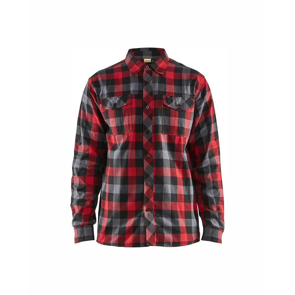 Blåkläder Flanellipaita 32991152 - Punainen/Musta / XL - Blåkläder työvaatteet