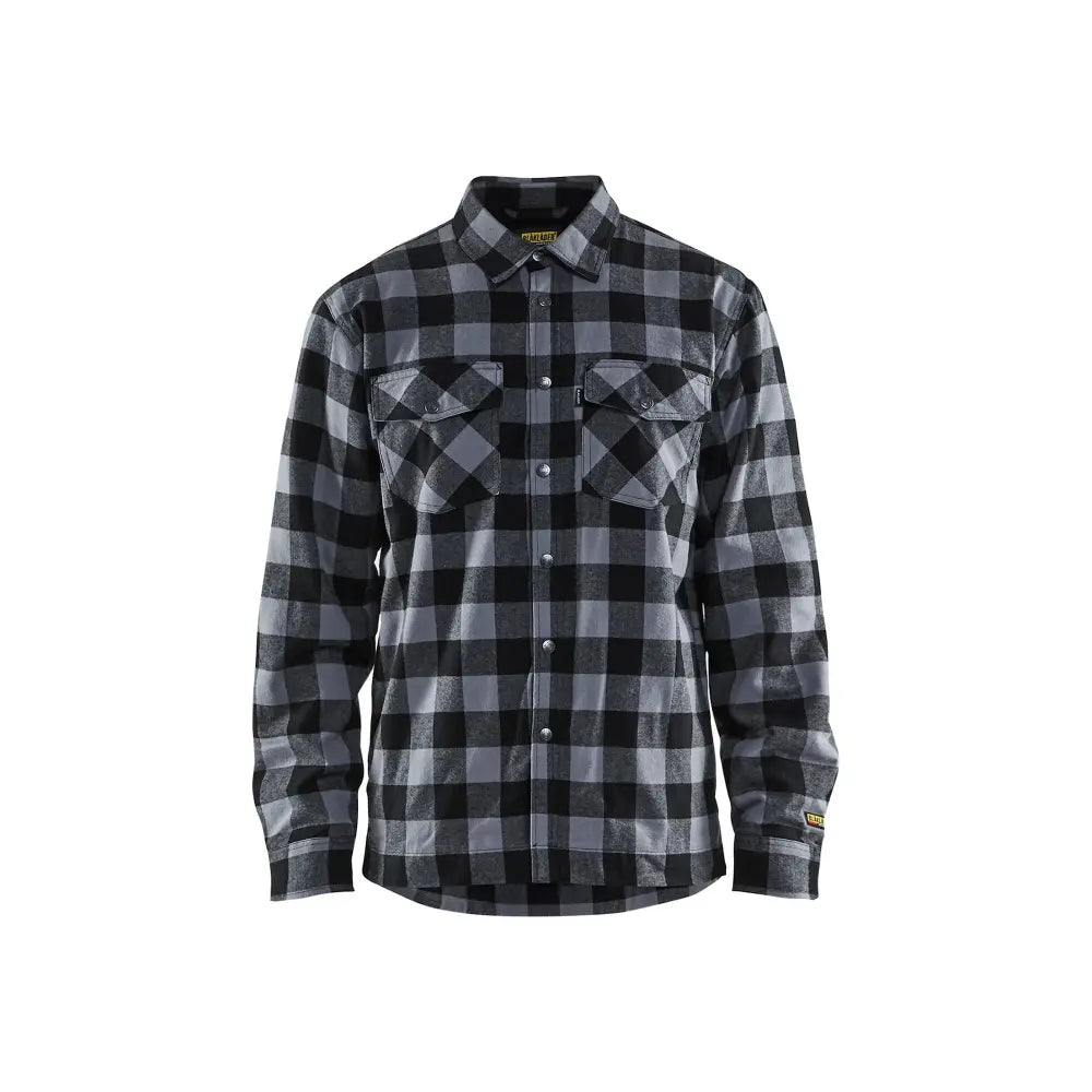 Blåkläder Flanellipaita vuorellinen 32251131 - Tummanharmaa/Musta / L - Blåkläder työvaatteet