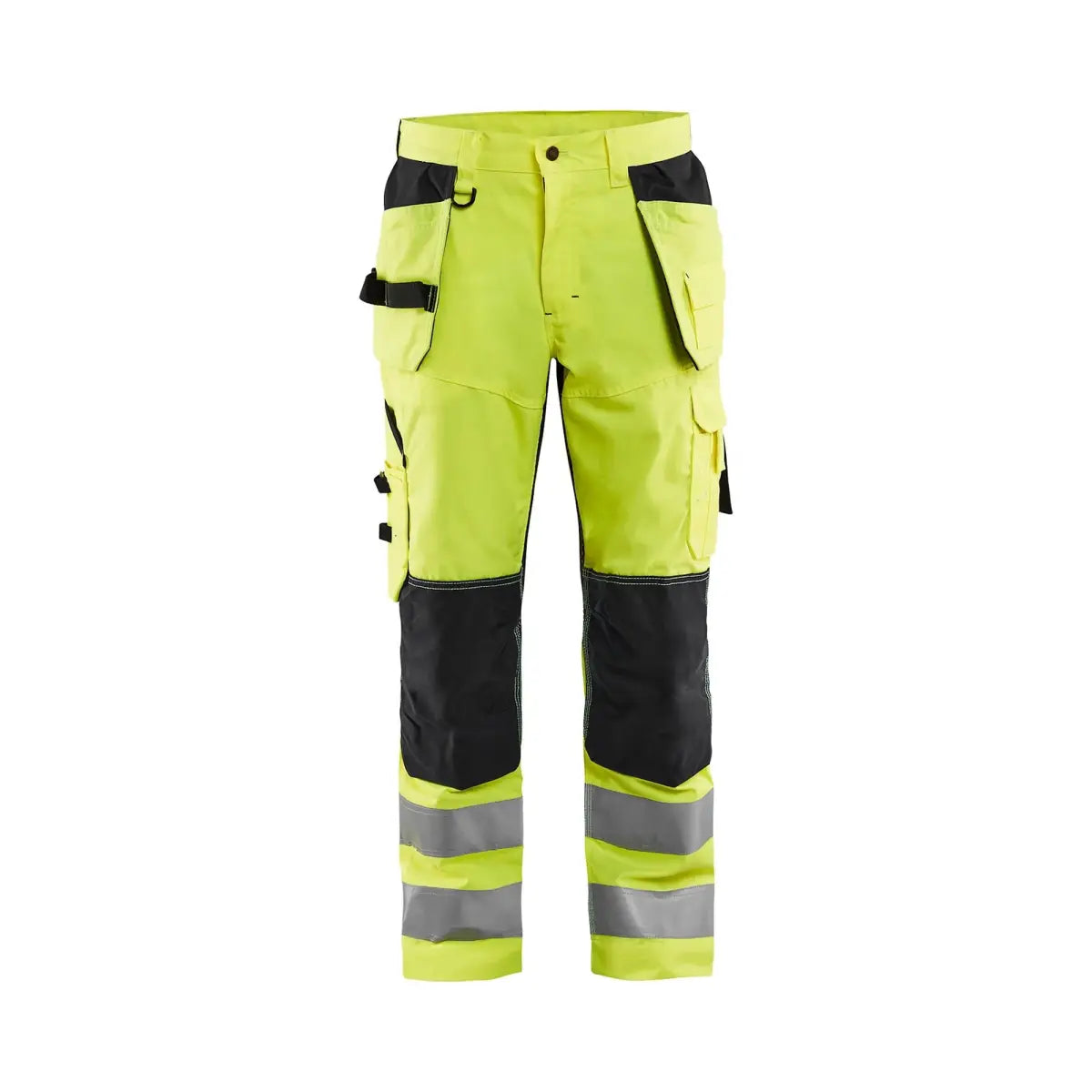 Blåkläder Hengittävät highvis riipputaskuhousut 15651811 - Huomiokeltainen/Musta / C56 - Työvaatteet