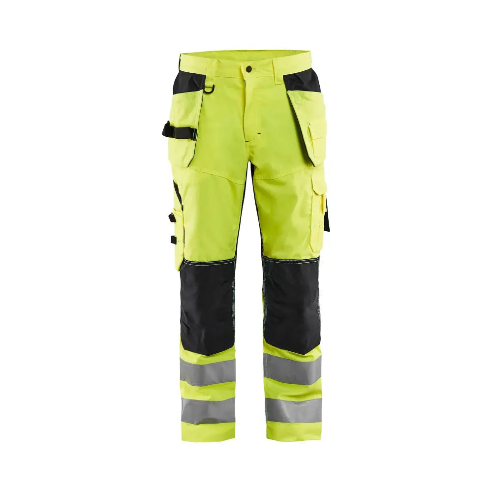 Blåkläder Hengittävät highvis riipputaskuhousut 15651811 - Huomiokeltainen/Musta / C56 - Työvaatteet