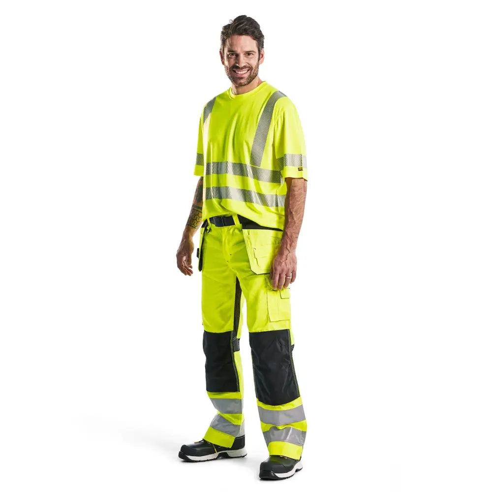 Blåkläder Hengittävät highvis riipputaskuhousut 15651811 - Työvaatteet