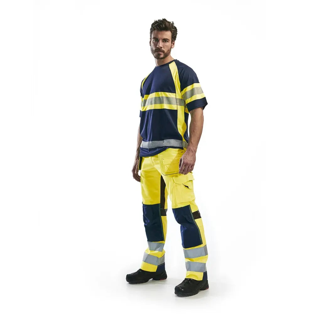 Blåkläder Hengittävät highvis riipputaskuhousut 15651811 - Työvaatteet