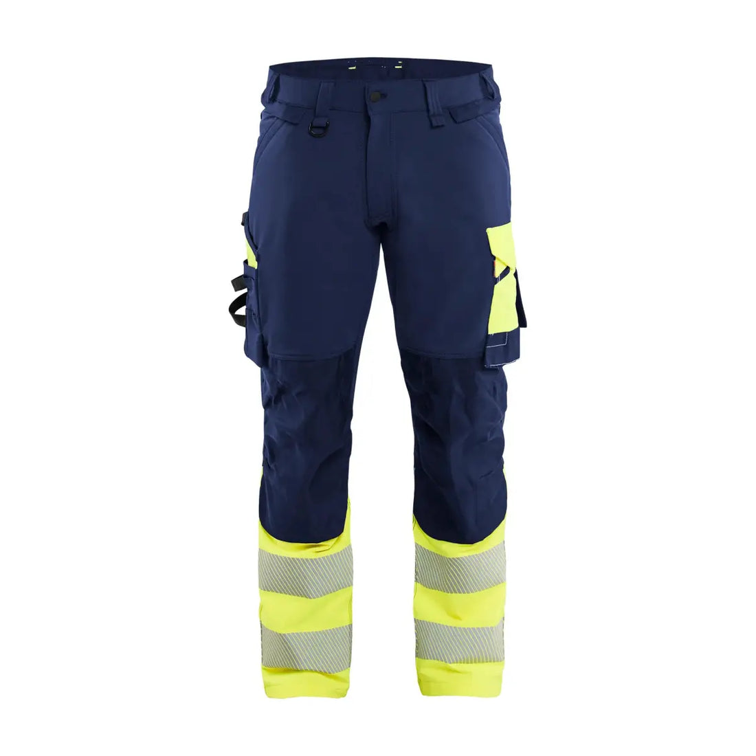 Blåkläder High-Vis Housut 4-Way Stretch 11261648 - Mariininsininen/Huomiokeltainen / D108 - Työvaatteet