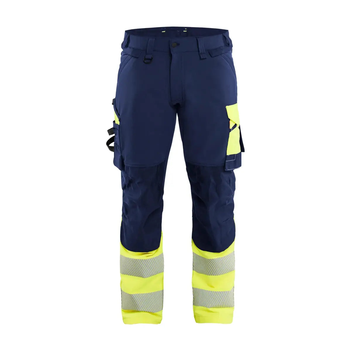 Blåkläder High-Vis Housut 4-Way Stretch 11261648 - Mariininsininen/Huomiokeltainen / D108 - Työvaatteet