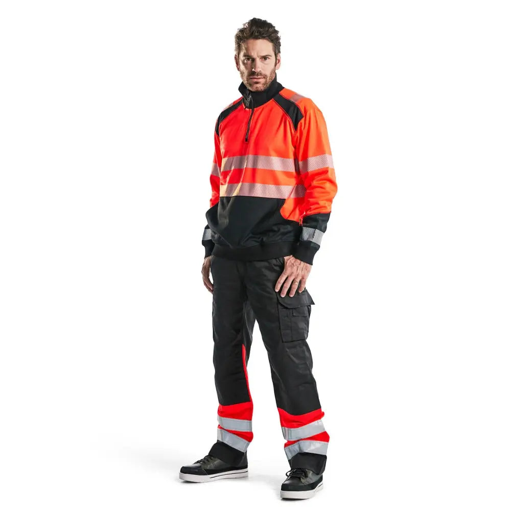 Blåkläder Highvis collegepaita lyhyellä vetoketjulla 35562528 - Blåkläder työvaatteet