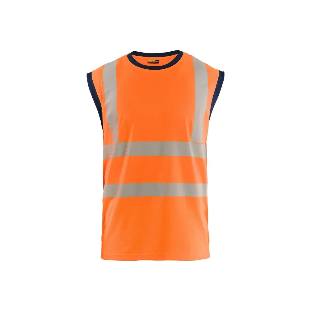 Blåkläder Highvis hihaton paita 35751013 - Huomio-oranssi/Mariininsininen / 4XL/5XL - Blåkläder työvaatteet