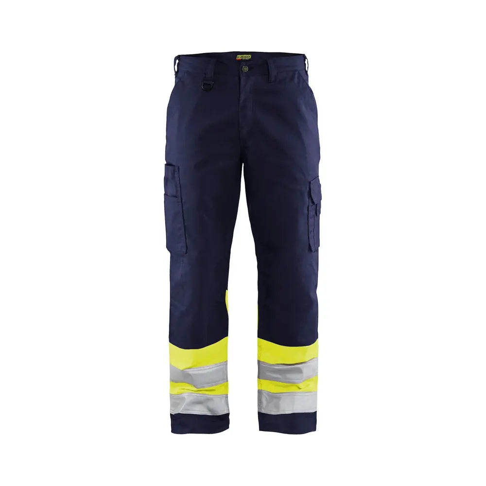 Blåkläder Highvis housut 15641811 - Mariininsininen/Huomiokeltainen / C50 - Työhousut