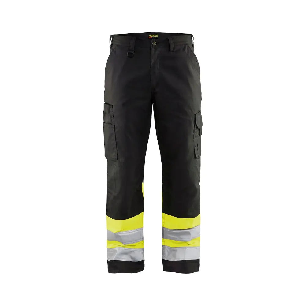 Blåkläder Highvis housut 15641811 - Musta/Huomiokeltainen / D120 - Työhousut