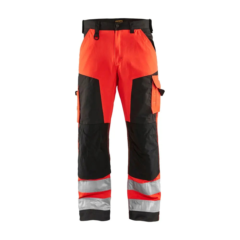 Blåkläder Highvis housut 15661811 - Huomiopunainen/Musta / C64 - Työvaatteet