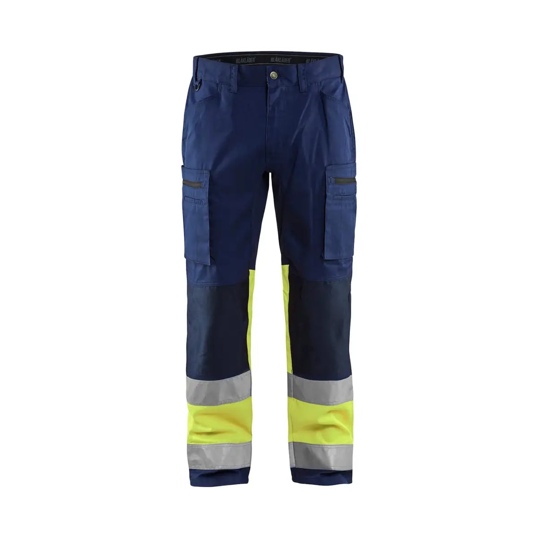 Blåkläder Highvis housut stretch 15511811 - Mariininsininen/Huomiokeltainen / C146 - Työvaatteet