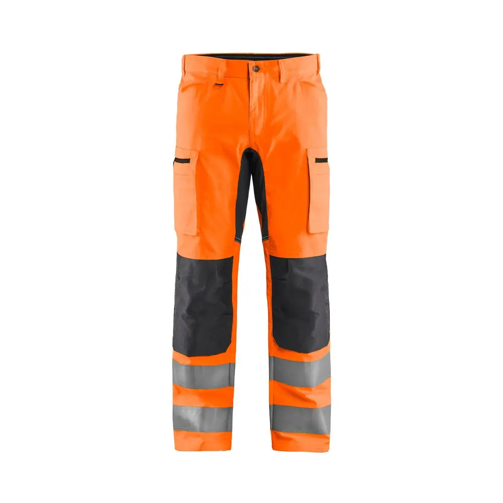 Blåkläder Highvis housut Stretch 15851811 - Huomio-oranssi/Grafiitinharmaa / C60 - Työvaatteet
