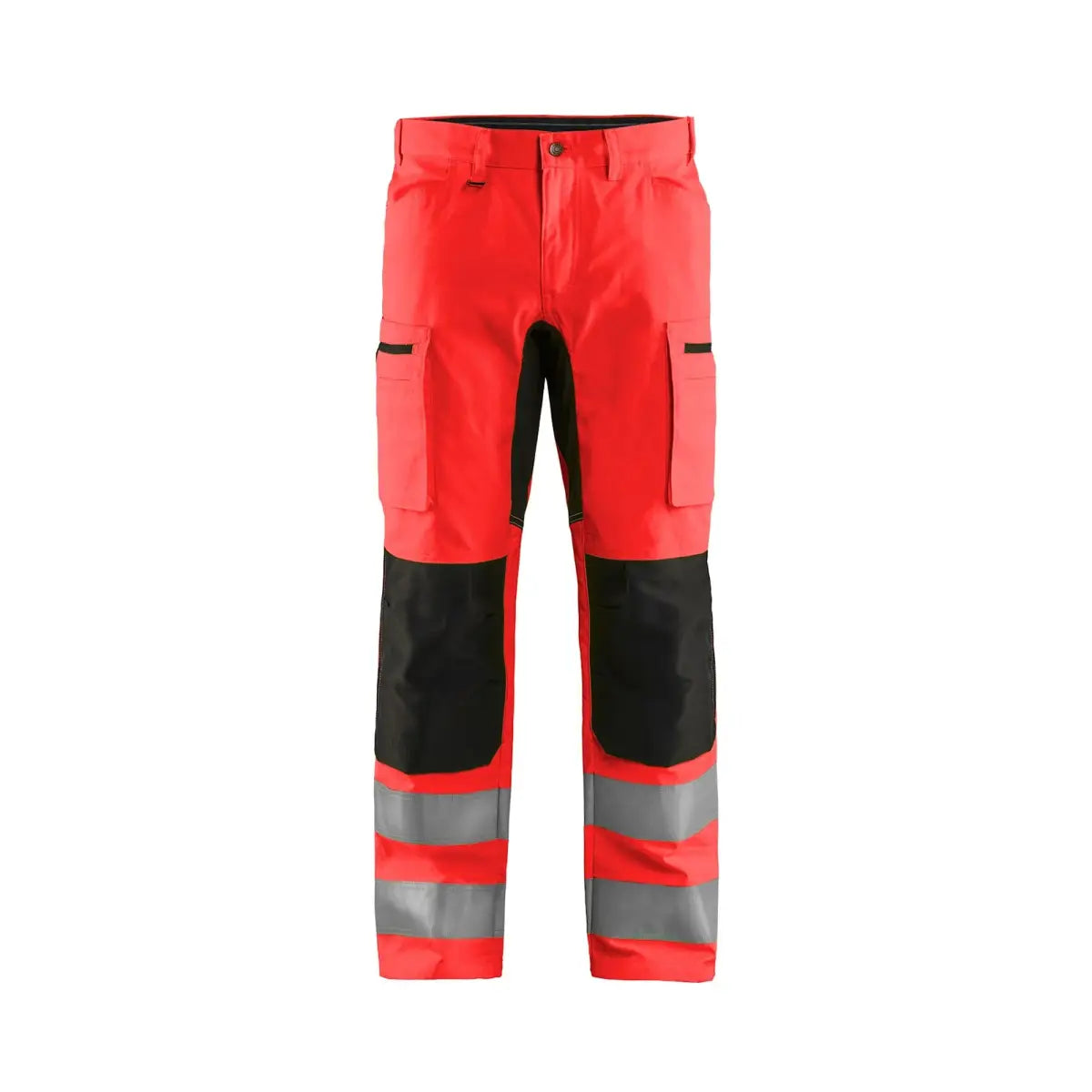 Blåkläder Highvis housut Stretch 15851811 - Huomiopunainen/Musta / C156 - Työvaatteet