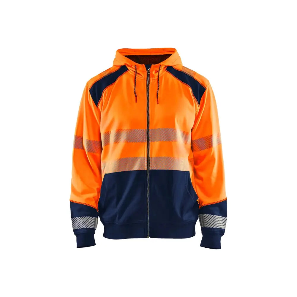 Blåkläder Highvis huppari 35462528 - Huomio-oranssi/Mariininsininen / XXL - Blåkläder työvaatteet