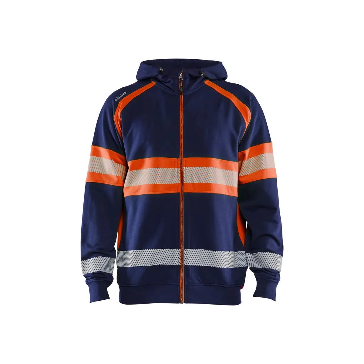 Blåkläder Highvis huppari 35521158 - Mariininsininen/Huomio-oranssi / L - Blåkläder työvaatteet