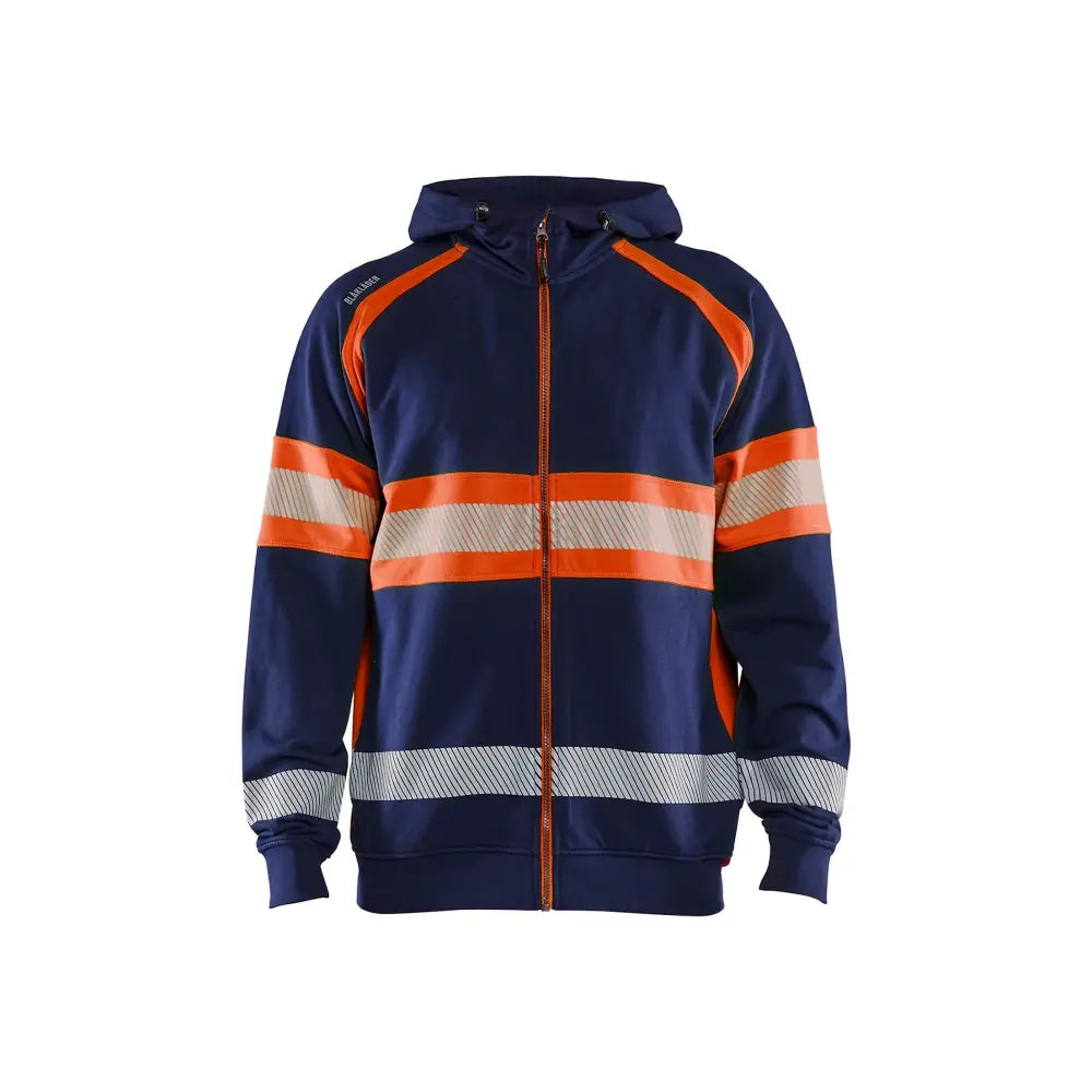 Blåkläder Highvis huppari 35521158 - Mariininsininen/Huomio-oranssi / L - Blåkläder työvaatteet
