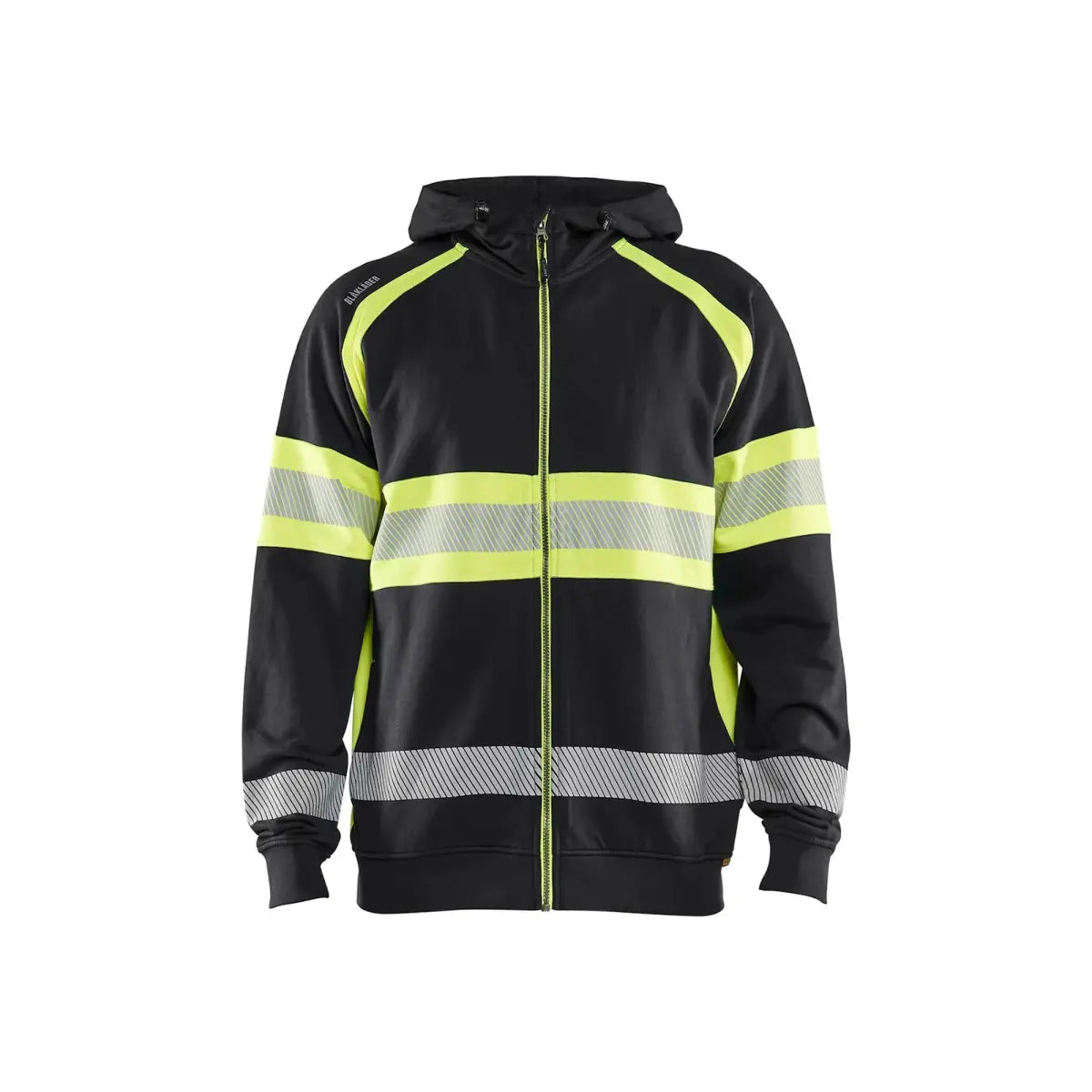 Blåkläder Highvis huppari 35521158 - Musta/Huomiokeltainen / M - Blåkläder työvaatteet