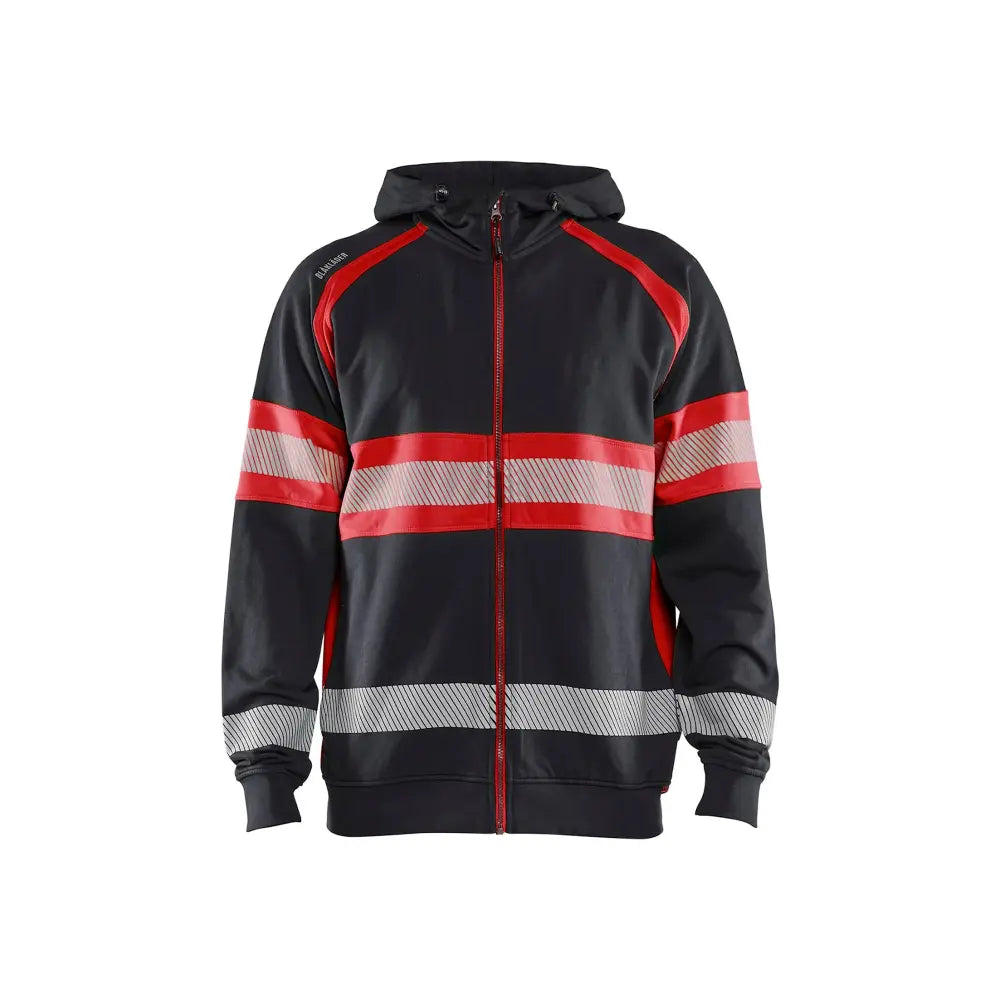 Blåkläder Highvis huppari 35521158 - Musta/Huomiopunainen / XXXL - Blåkläder työvaatteet