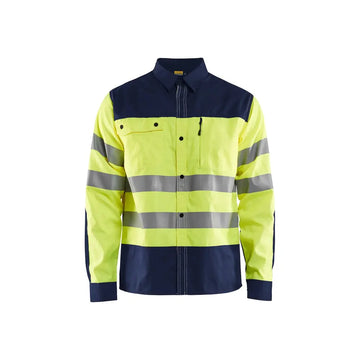 Blåkläder Highvis paita 32551817 - Huomiokeltainen/Mariininsininen / 4XL - Blåkläder työvaatteet