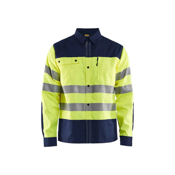 Blåkläder Highvis paita 32551817 - Huomiokeltainen/Mariininsininen / 4XL - Blåkläder työvaatteet
