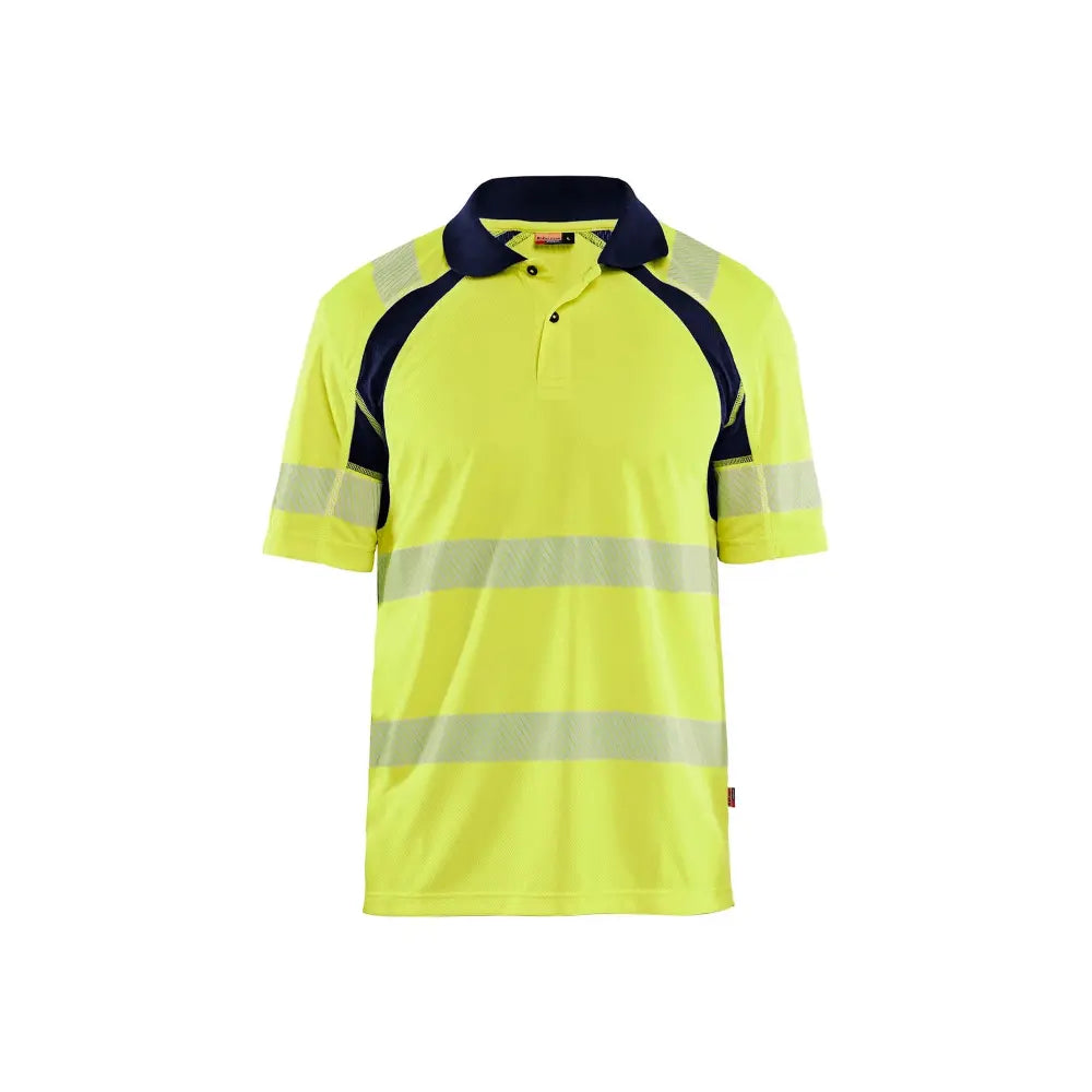 Blåkläder Highvis pikeepaita UV-suoja 35951013 - Huomiokeltainen/Mariininsininen / M - Blåkläder työvaatteet