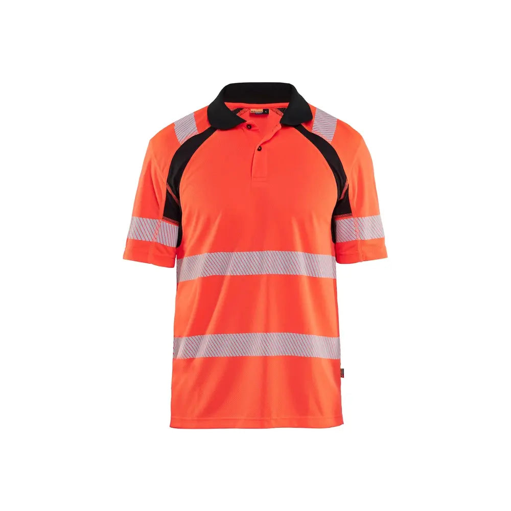 Blåkläder Highvis pikeepaita UV-suoja 35951013 - Huomiopunainen/Musta / XL - Blåkläder työvaatteet