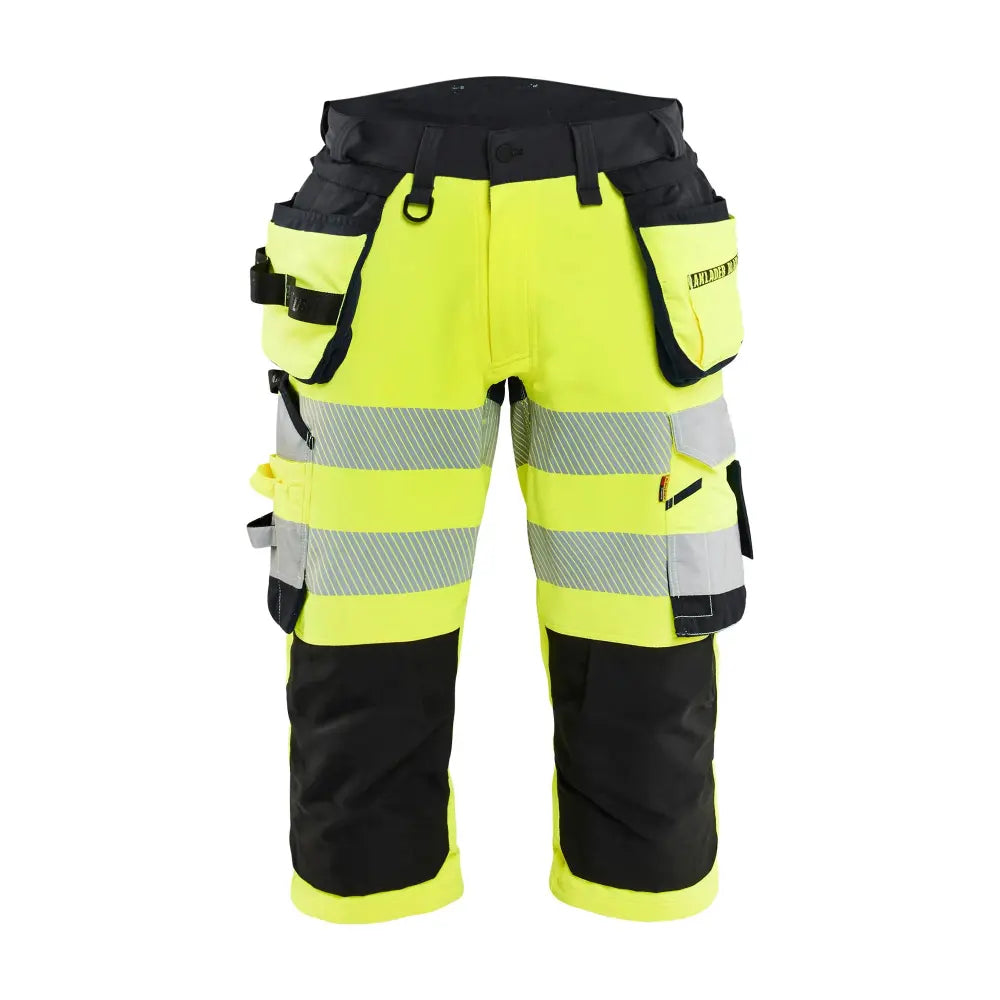 Blåkläder Highvis piraattihousut 4-way stretch 11231648 - Huomiokeltainen/Musta / C56 - Työvaatteet